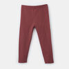 legging en coton biologique taille haute, 2-3a - rouge