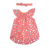 Rococo Bubble Romper with Headband - Pink, 0-3 Months
