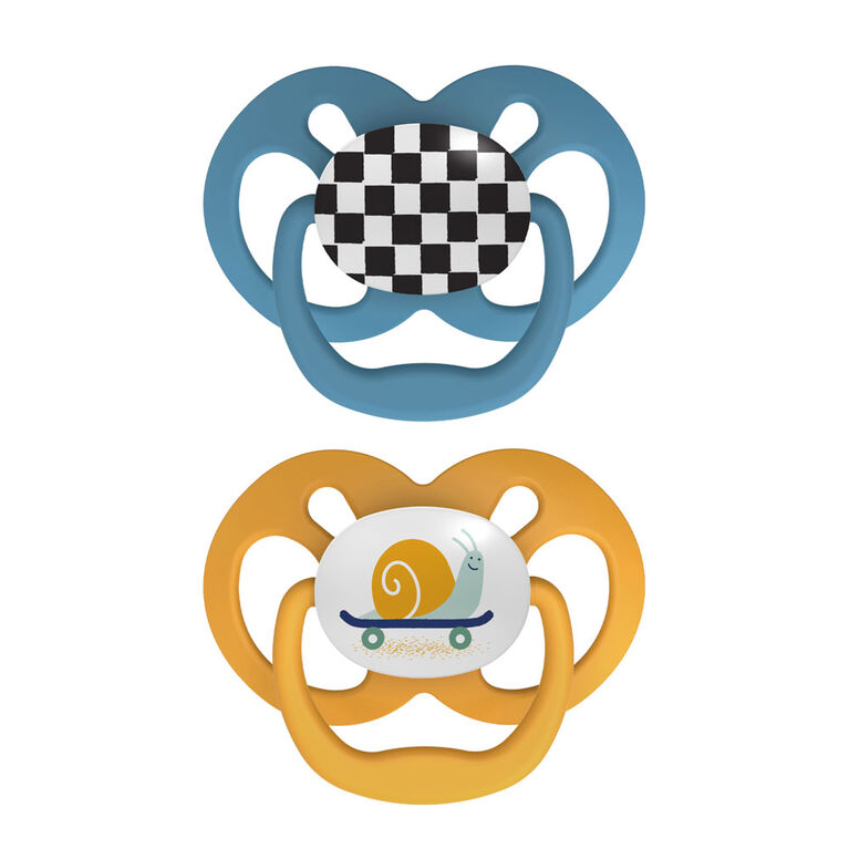 Advantage Pacifier Stage 2 Blue 4 Pack