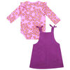 earth by art & eden - Cheyenne Jumper Set-2-Piece Overall Set - Orchid Bouquet, 9 Months