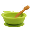 SiliBowl Silicone Bowl & Spoon Set - Lime and Orange