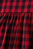 Flannel Plaid Dress Red 3-4Y