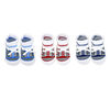 So Cute by Baby Mode 3 Pairs Crew Sock: Blue Sneakers