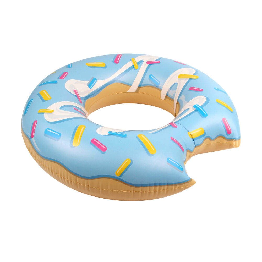 Blue Donut Pool Float