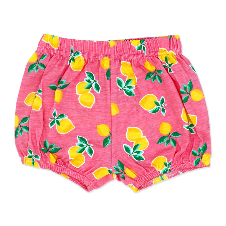 Sterling Baby 2 Piece Poplin Tiered Dress: Pink Lemon 12M