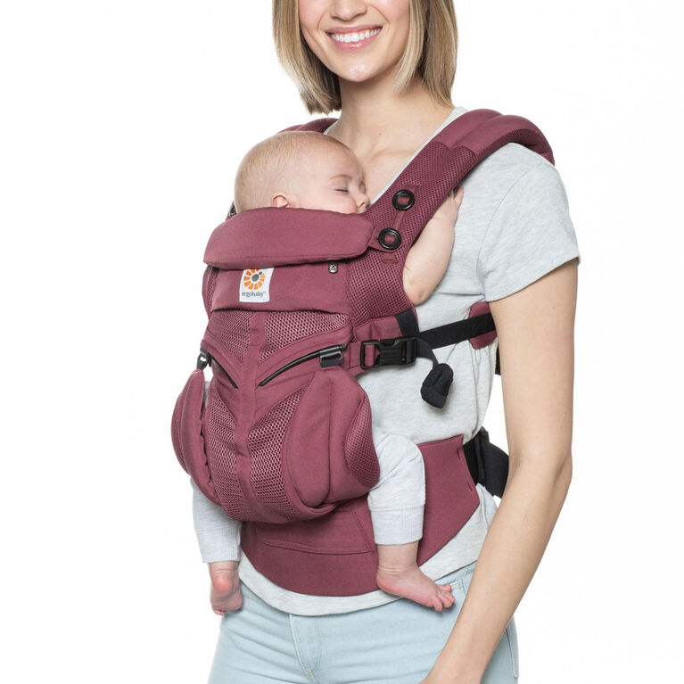 Ergobaby Omni 360 Cool Air Mesh All-in-One Ergonomic Baby Carrier - Plum
