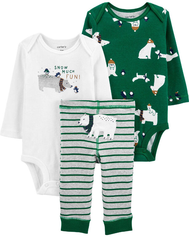 Carter's 3-Piece Polar Bear Little Character Set Multi-Color 9 Months