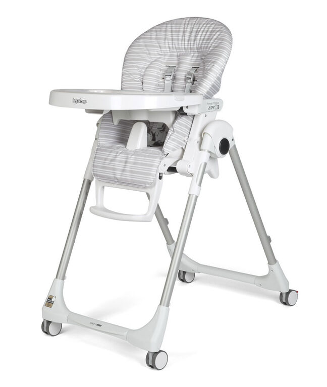 Peg Perego - Prima Pappa Zero3  Highchair- Linear Grey