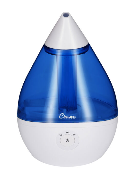 Crane Ultrasonic Cool Mist Humidifier - White/Blue Droplet