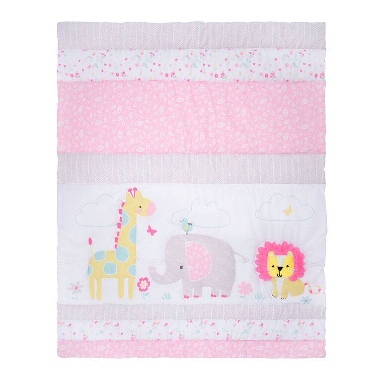 Sammy&Lou Jungle Girl 4 Pc Crib Bedding