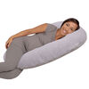 Leachco Snoogle Mini Chic Jersey - Heather Gray