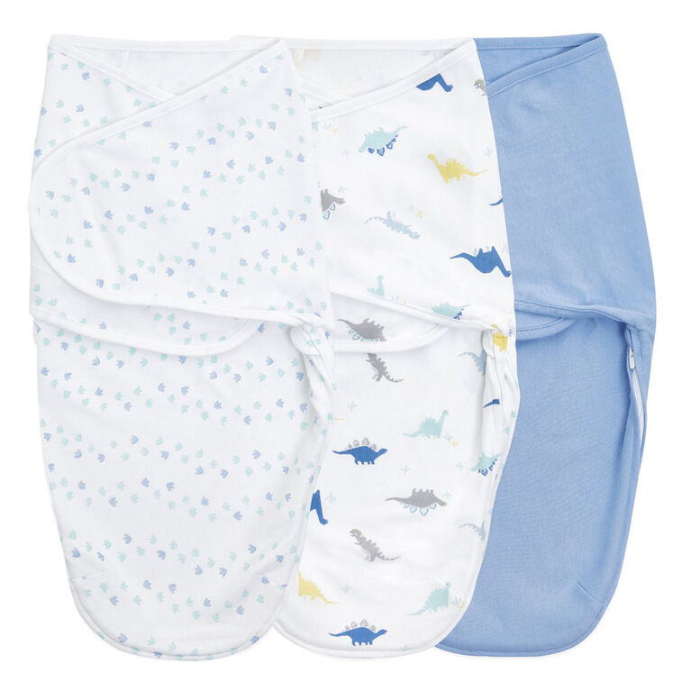 Aden + Anais Dino-Rama 3 pack  Wrap Swaddle 4-6 Months