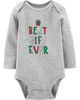 Carter's "Best Gift Ever" Christmas Collectible Bodysuit - Grey, 24 Months