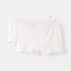 12-24m culotte boxeur en coton biologique - blanc