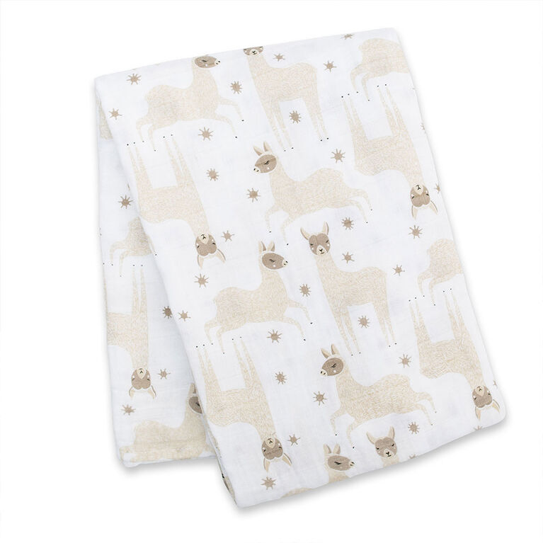 Lulujo Modern Llama Swaddle Blanket Babies R Us Canada