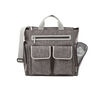 Baby Boom Places and Spaces Satchel Diaper Bag - Cross Hatch with Cream Trim
