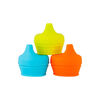 Couvercle ajusté à embout de Boon Paquet de 3 - bleu/vert/orange.