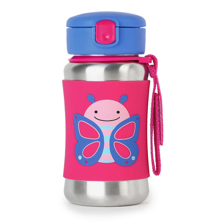 Skip Hop - Zoo Stainless Steel Bottle- Butterfly