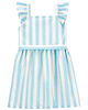 Carter's Striped Flutter Dress Blue 3T