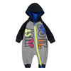 Nike JDI Fly Coverall - Charcoal With Neon , Size 12 Months