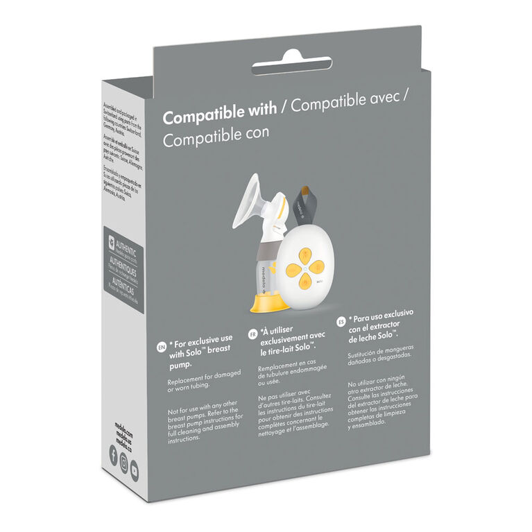 Medela Solo Replacement Tubing, Designed for Solo Breast Pump