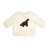 Baby Mode 2 Piece Fleece Pant Set: Brown Dino