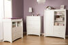 Beehive Changing Table with Removable Changing Station- Pure White