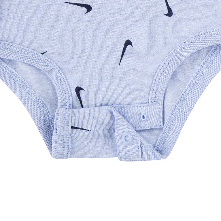 Nike 3 Pack Bodysuit Set - Blue