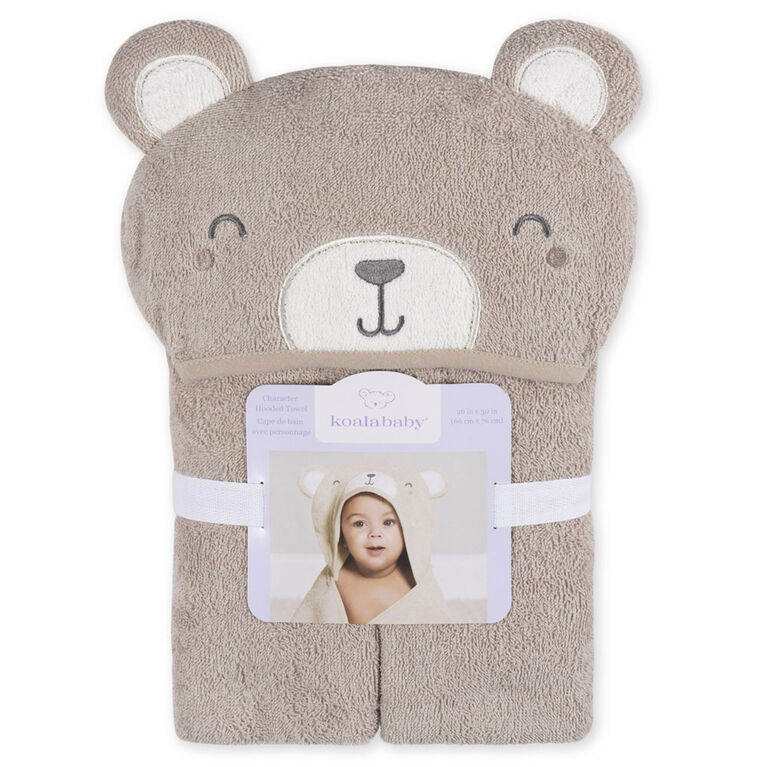 Koala Baby - Serviette à capuche personnage bébé - Ours