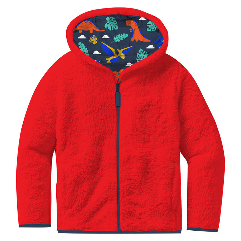 Chemistry - Veste Réversible - Dinosaure - Rouge - 4T