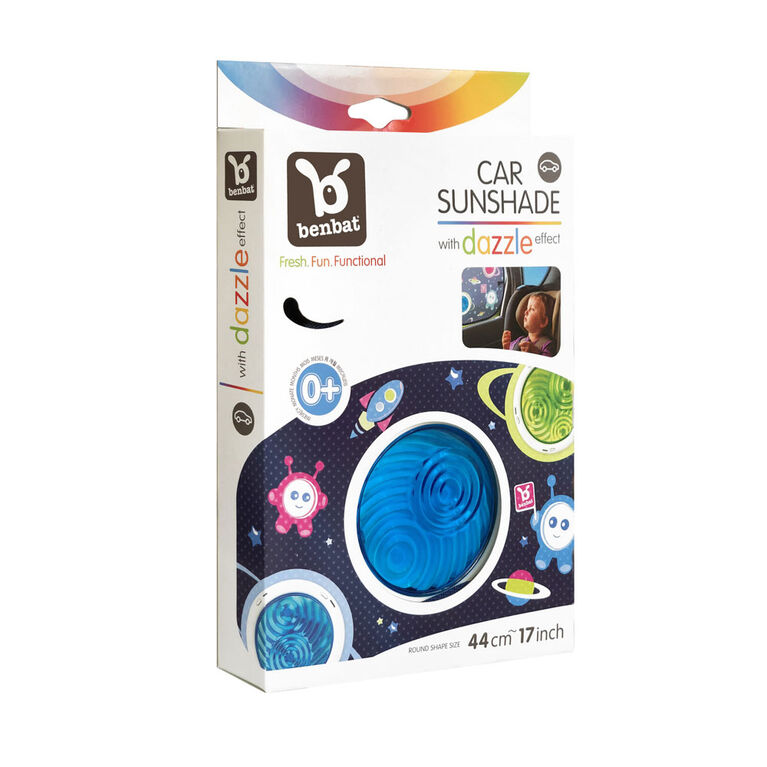 Pare-soleil de voiture Bubble Dream Benbat - Rond / Bleu / 0-10 ans