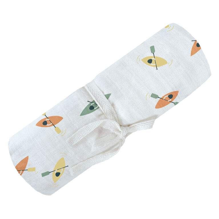 Cotton Muslin Swaddle/ Kayaks