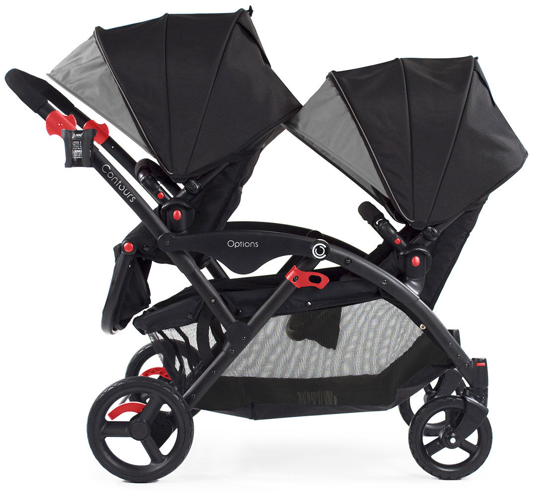 contours twin stroller