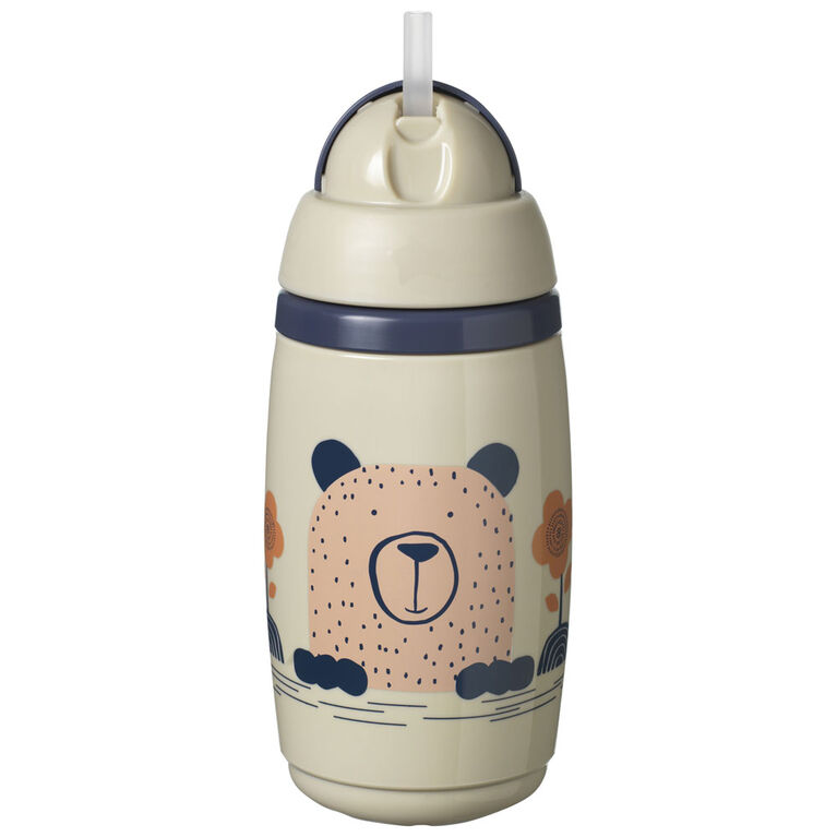 Tommee Tippee Superstar Straw Insulated Sippy Cup for Toddlers, INTELLIVALVE 100% Leak-Proof and Shake-Proof