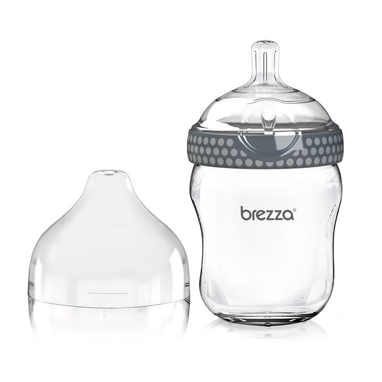 Biberon en verre gris, 8 oz de Baby Brezza. Babies R Us Canada