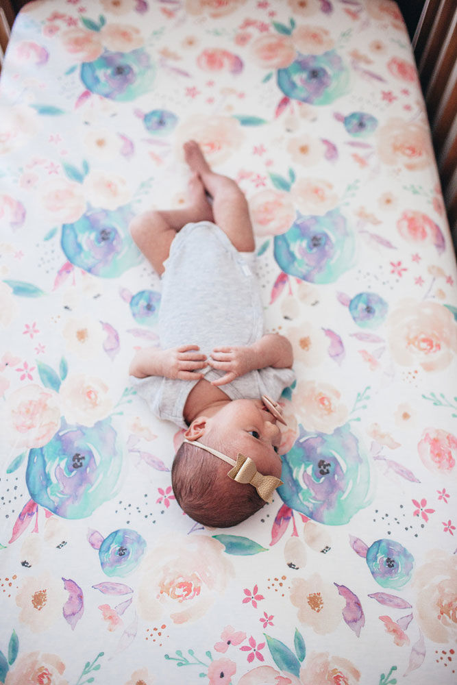Copper pearl bloom shop swaddle