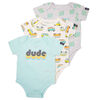 Mini Heroes 3PK Infant Body Suit - Multi Colors - 9M