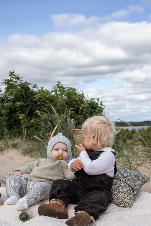 BIBS Delux Silicone Vanilla/Oak 2Pack 1Size