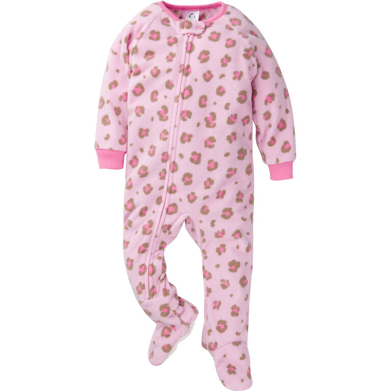 Gerber Childrenswear - 1-Pack Blanket Sleeper - Leopard - Pink 24 months