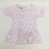 Coyote and Co. Pink & white leopard print tee with peplum - size 6-9 months