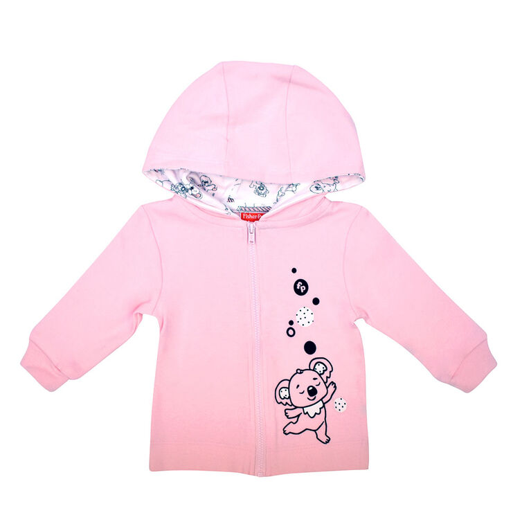 Fisher Price Cardigan à capuche - Rose, Nouveau Née