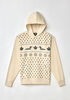 Northern Reflections Adult Leaf & Loon Hoodie Beige