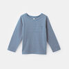 long sleeve pocket tee, size 3-4y - Blue