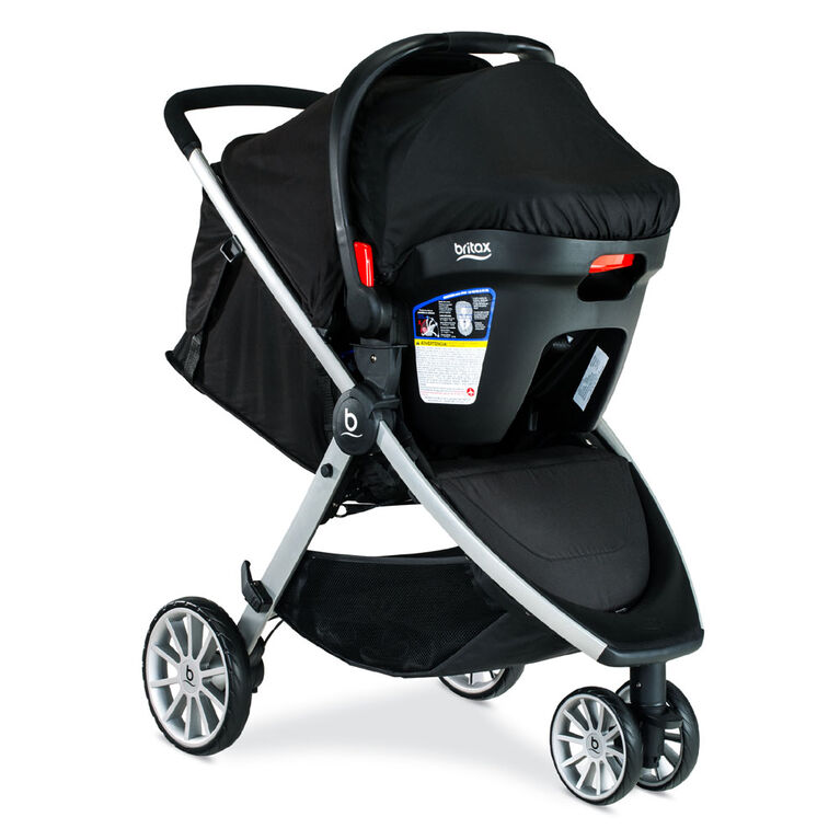 Britax B-Lively & B-Safe Gen2 Travel System, Eclipse Black SafeWash