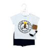 Mini Hop 3 Piece Short Set:Blue Lion 