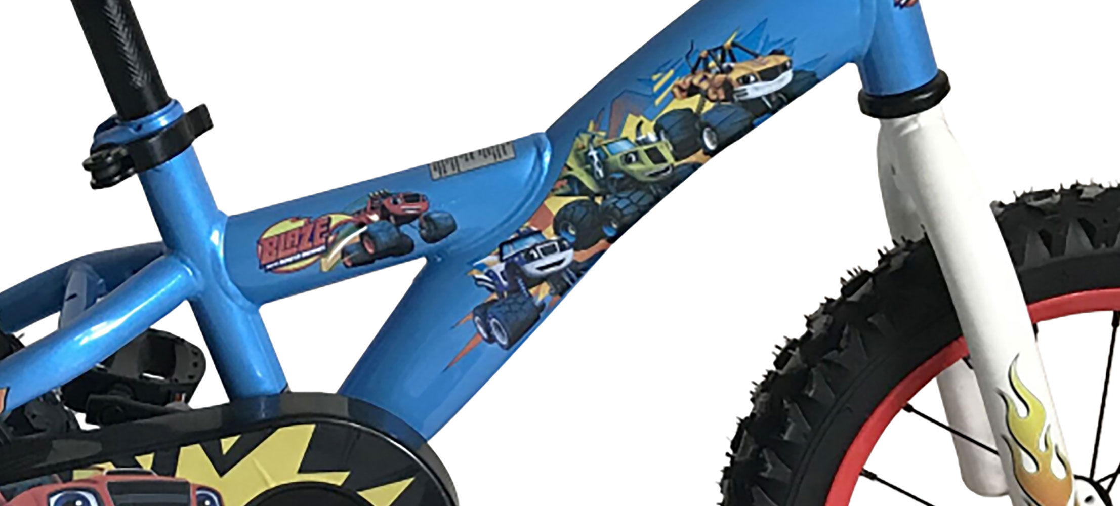 blaze bike with training wheels