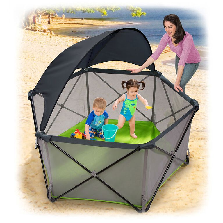 Le Parc Pour Enfant Supreme Pop N Play De Summer Infant Lime Babies R Us Canada