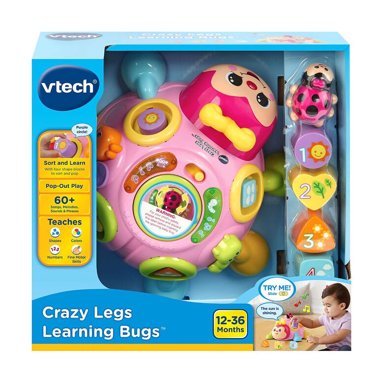 VTech Crazy Legs Learning Bugs - Pink - English Edition - Exclusive