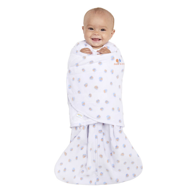 HALO SleepSack Swaddle Watercolour Dots Microfleece Newborn