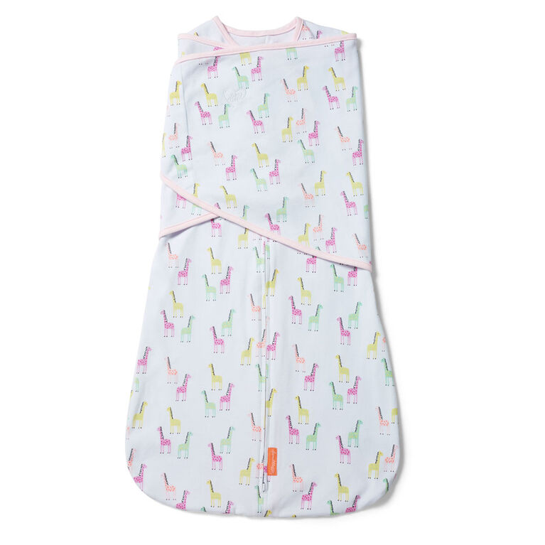 SwaddleMe 1 pack Arms Free Convertible Swaddle Wrap PINK GIRAFFE STAGE 2, 6-12 months